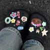 13Pcs Japanese Charm Sexy Bikini Hello Kitty Shoe Flower Accessorie Hawaii Swimming Ring Hello Kitty Shoe Flower Decoration Gift