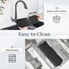 Kitchen Sink Splash Guard Silicone Draining Mat for Sink Sink Protectors for Kitchen Sink Mat Splash Guard Kitchen