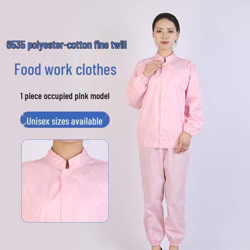 Unisex White Workwear Set for Catering, Food Industry, and Bio-Pharmaceuticals