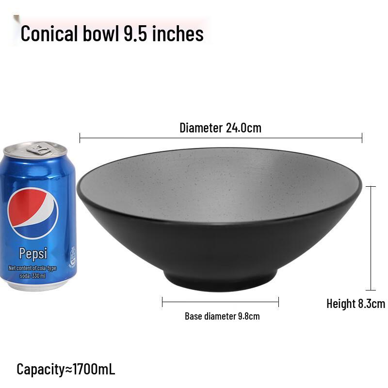Jingyu A5 Melamine Conical Noodle Bowl