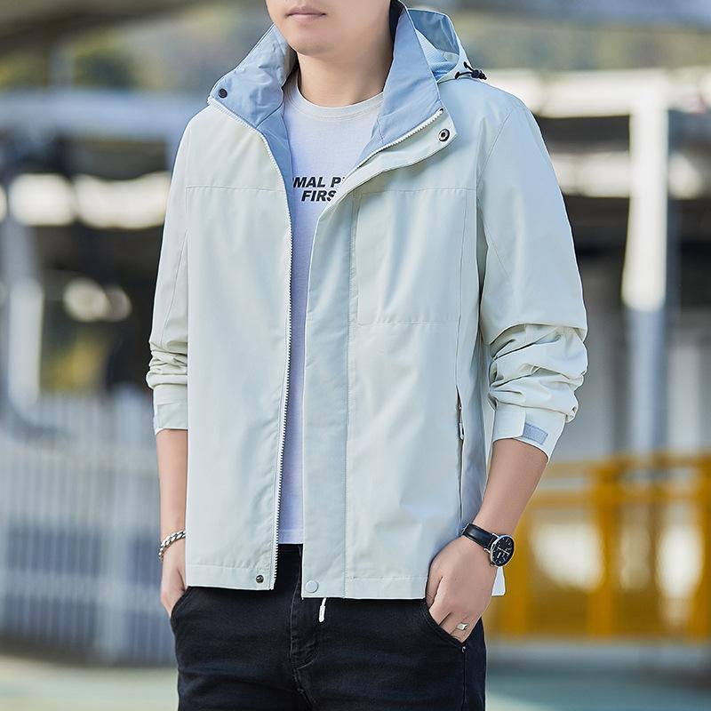 Spring and Autumn Jacket Jacket Men's New Outdoor Windbreaker Windproof New Waterproof Casual Thin Jacket Top