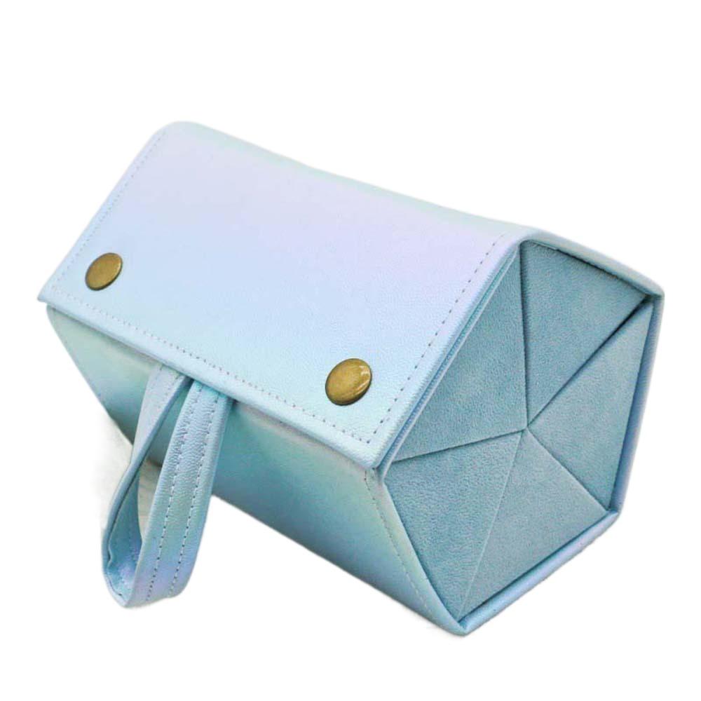 Magnetic Button Five Lattice Glasses Storage Box Portable Glasses Protective Case Work