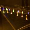 LED Water Droplets String Lights Waterproof Outdoor Decoration Battery Power Garland Fairy Lights Christmas Wedding Party Garden