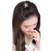 Rhinestone Puff Hair Head Cushion Flower Invisible Volume Hair Clip Elegant Hair Base  Girl