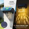 2/4pcs Solar Fence Lights Outdoor 10 Colors Change 3D Fairy Butterfly Art LED Wall Lamp Waterproof Garden Decor for Patio Yard