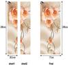 Rose Flower 3D Door Stickers Vinyl Art Sticker Poster Removable Self Adhesive Door Decal for Living Room Bedroom Bathroom Office