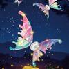 Electric Light Up Flapping Butterfly Wings for Kids LED Glowing Angel Fairy Costume with Music Halloween Christmas Party Prop