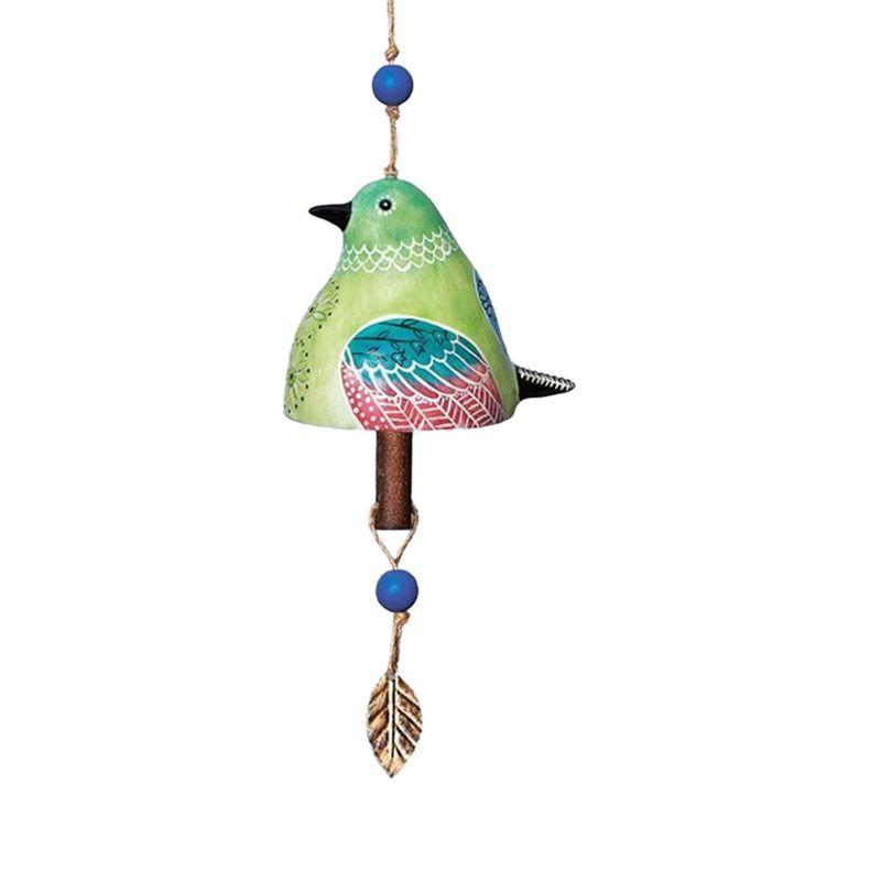 M-Modern-Bird Song Bell Garden Decoration,Hanging Rustic Wind Chime, Pendant Metal Tube Bell Door Bell Pendant, Festival Gift