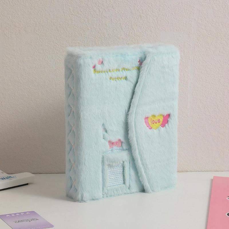 A5 Ins 3-inch Small Card Storage Plush Style Plush Photo Album Idol Album Cards Collection Binder Photocard Holder