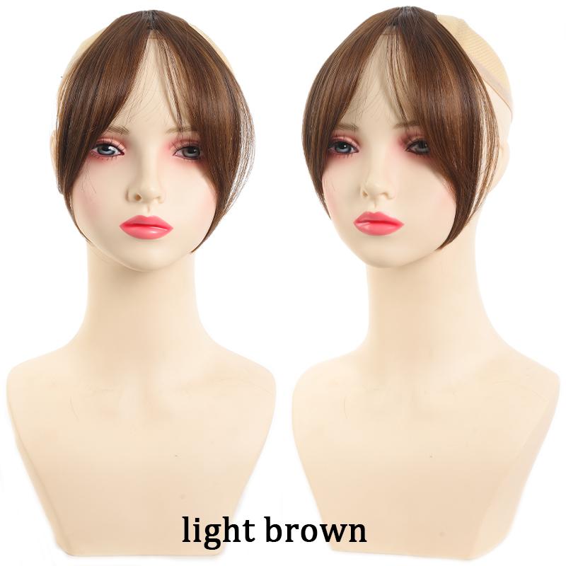 

Французский 3D парик с челкой на лбу, женский синтетический парик с челкой, пушистый, легкий и бесследный, подходит для всех стилей