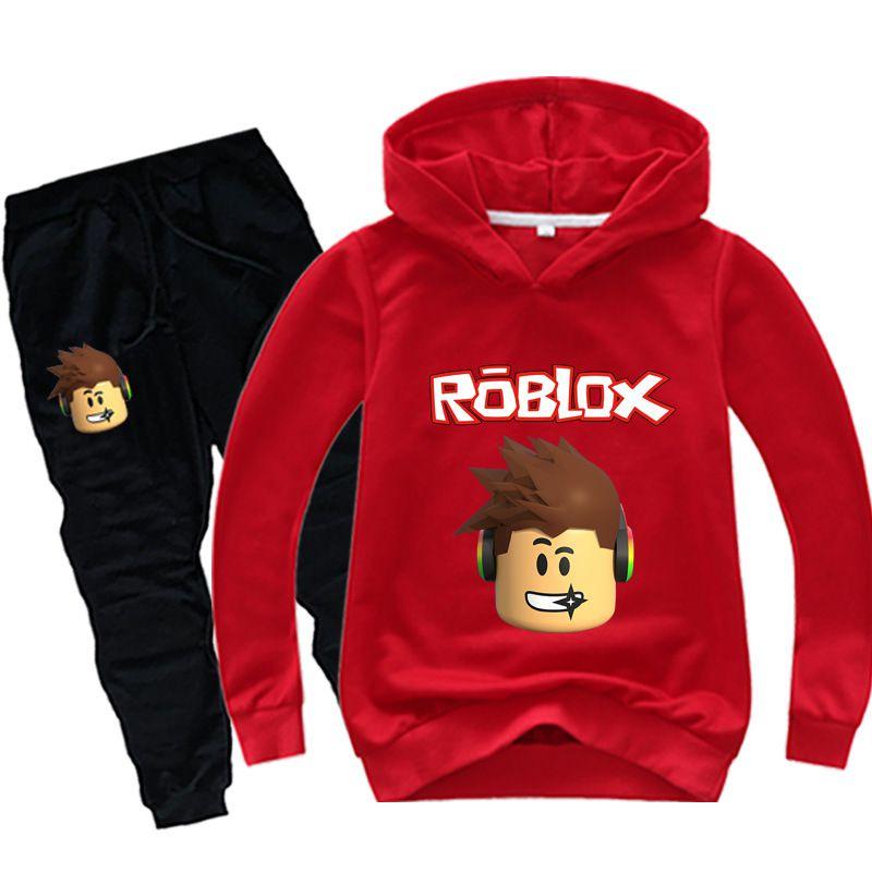 Roblox Children Hoodie Set With Printed Long Sleeve Hoodie And Comfortable Pants