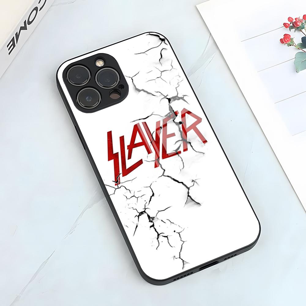 S-Slayer Metal Rock Band Handyhülle Für IPhone 17 Pro Max 15 Pro 16 14 Plus 12 13 Mini 11 Pro Stoßfeste Glasabdeckung