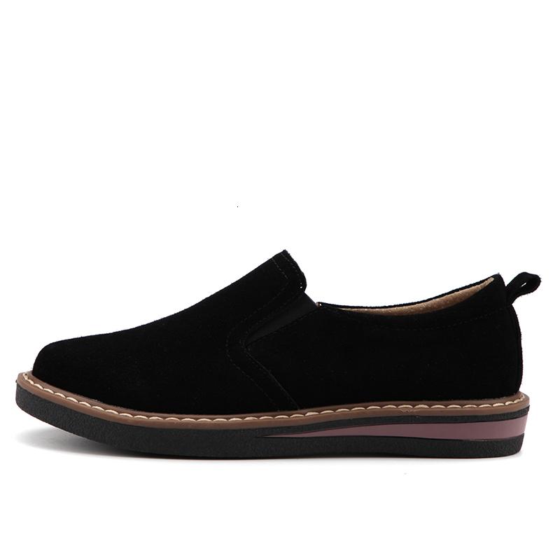 Повседневная обувь, женские лоферы, туфли без шнуровки на плоской подошве, замшевые кроссовки на шнуровке, женская прогулочная обувь, модная дышащая обувь для отдыха 35 чёрный