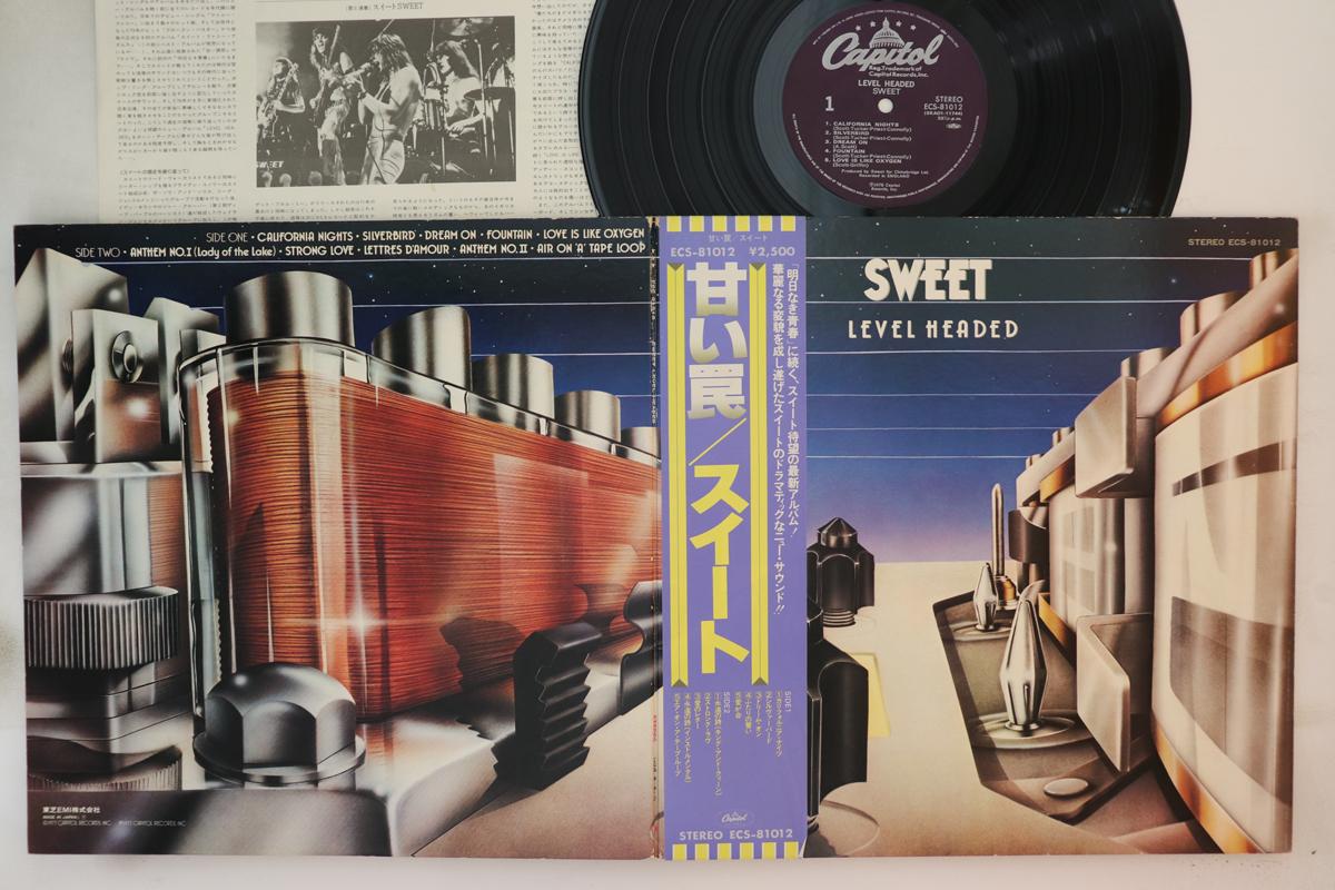 

LP Пластинка SWEET - Level Headed ECS81012 CAPITOL 1978 Япония Оби Рок Б/У