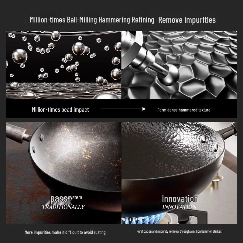 Zijin Heshi Traditional Wrought Iron Wok