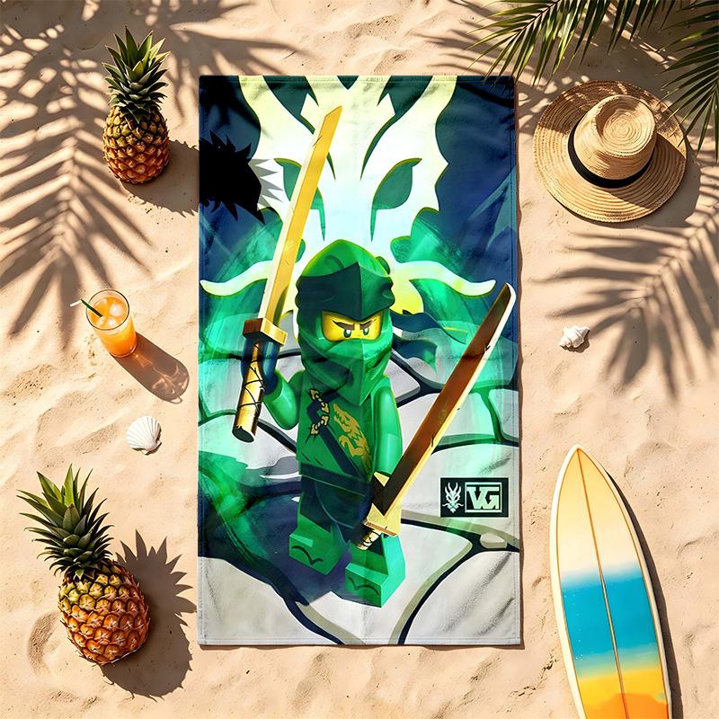 LEGO Ninjago (23) Theme Beach Towel Sand Resistant Soft And Comfortable Suitable For The Pool Camping Yoga And Diving A Travel