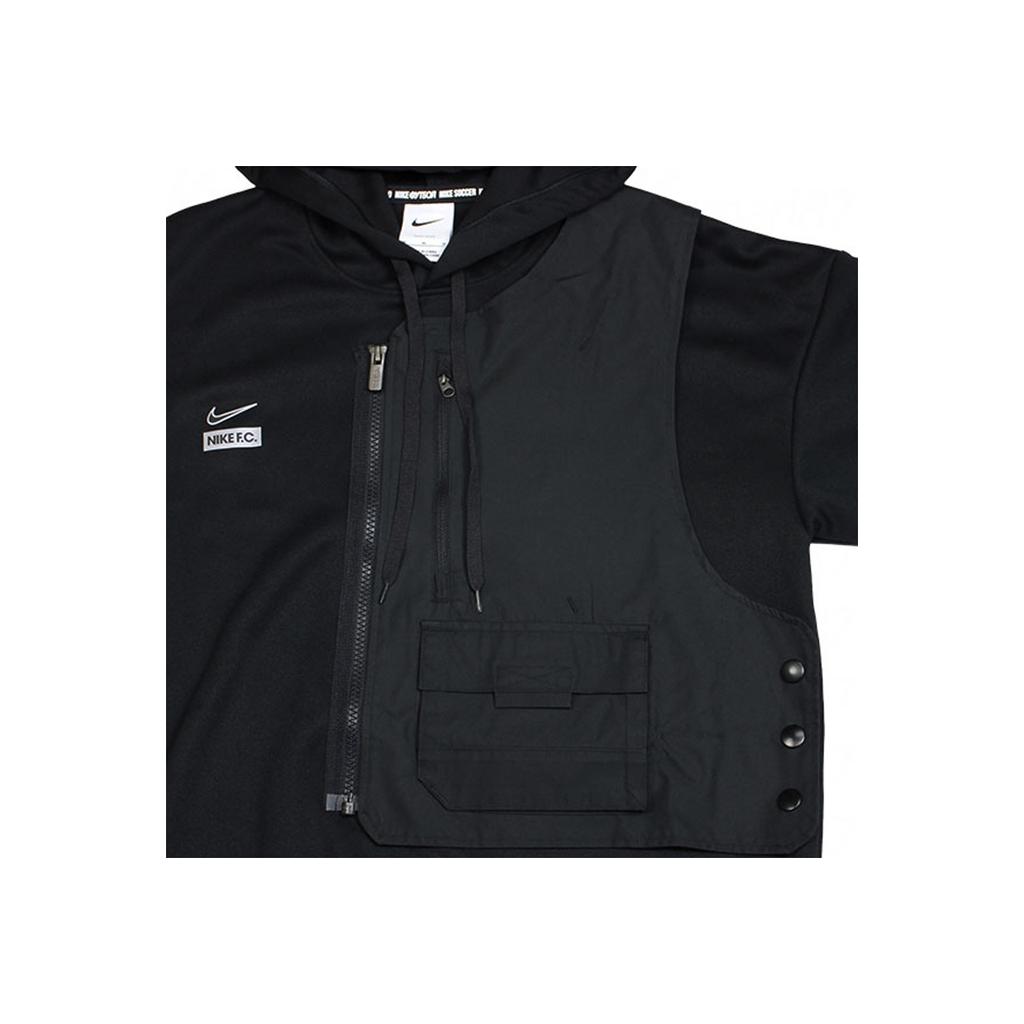 Nike Solid Color Sleeveless Hoodie Design Casual Sportswear Men Hoodie Black DJ0750-010