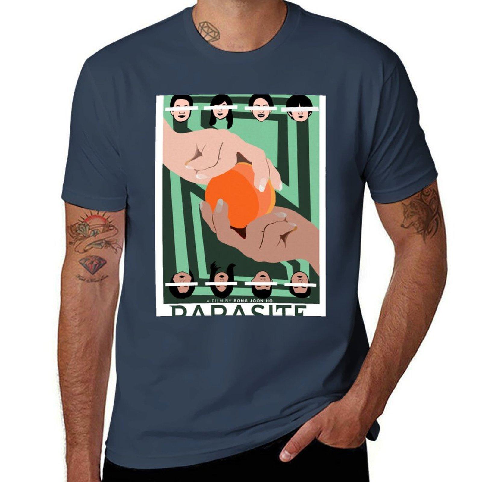 Parasite Poster Tshirt Large Size Basic Casual Tshirt S