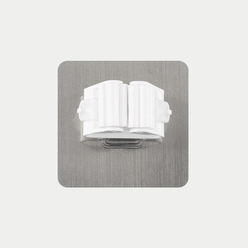 Mop Clip Wall-Mounted Hook: Punch-Free Storage Rack for Bathroom & Toilet