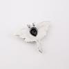 Black Onyx Gemstone 925 Sterling Silver Jewelry Pendant 1.2" For Birthday Gift CP-31-18