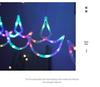 LED Colored String Lights - Indian Diwali Festival Anchor and Curtain Decoration