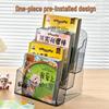 Transparent PET Desktop Book Storage and Display Organizer
