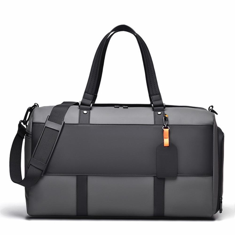 Fashion and casual men's going out large-capacity portable travel bag dry and wet separation fitness bag with shoes compartment luggage bag