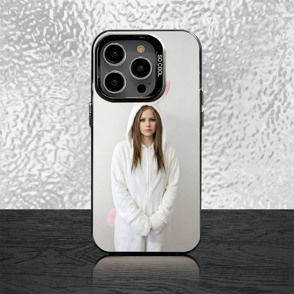 A-Avril L-Lavigne Phone Case For iPhone 15,16,12,14,13,17,11,E,Pro,Max,Plus,Air,Mini Black TPU Cover