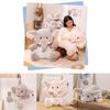 Cute Elephant Plush Stuffed Animals In Pink And Gray Ideal For Baby Comforting Dolls