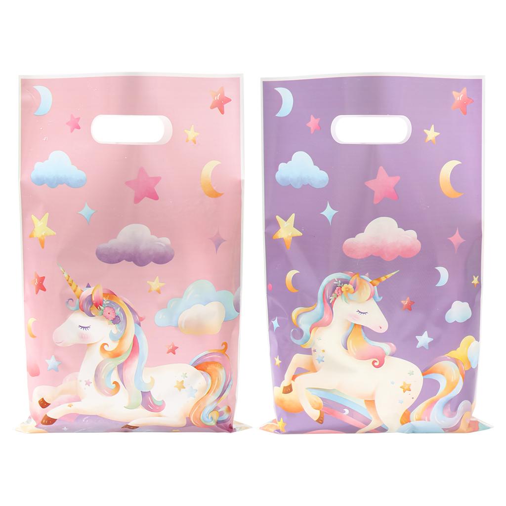 Pink Lila Einhorn Handtasche Geschenktüten Einhorn Geburtstagsparty Deko Kinder Süßigkeiten Verpackungsbeutel Hochzeit Babyparty Partyzubehör