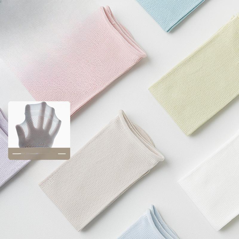 Spring Thin Mid-calf Socks for Women, Mesh Macaron Antibacterial Postpartum Socks, Rolled-up Socks, Pile Socks, Cotton Socks