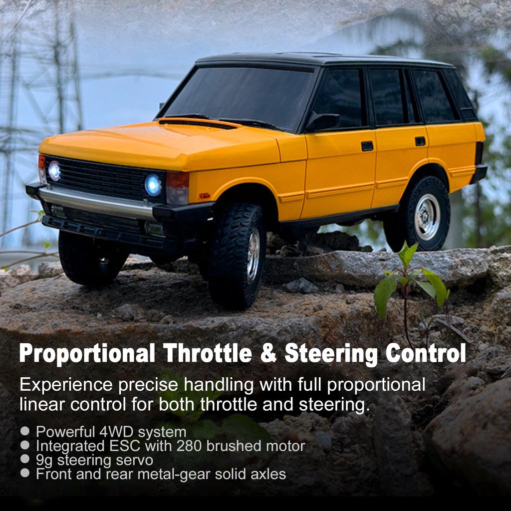1:18 RC Car 4WD Off Road Remote Control Climbing SUV Truck Climbing Toy Vehicle Rubber Tires Spring Suspension 20m