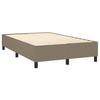 Maison Exclusive - Sommier à lattes de lit avec matelas Taupe 120x200 cm Tissu
