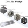 6 pcs Heavy Duty Stainless Steel Corner Brace | Long L Shaped Mounting Brackets for Wood Furniture Cabinet Repair Reinforcement