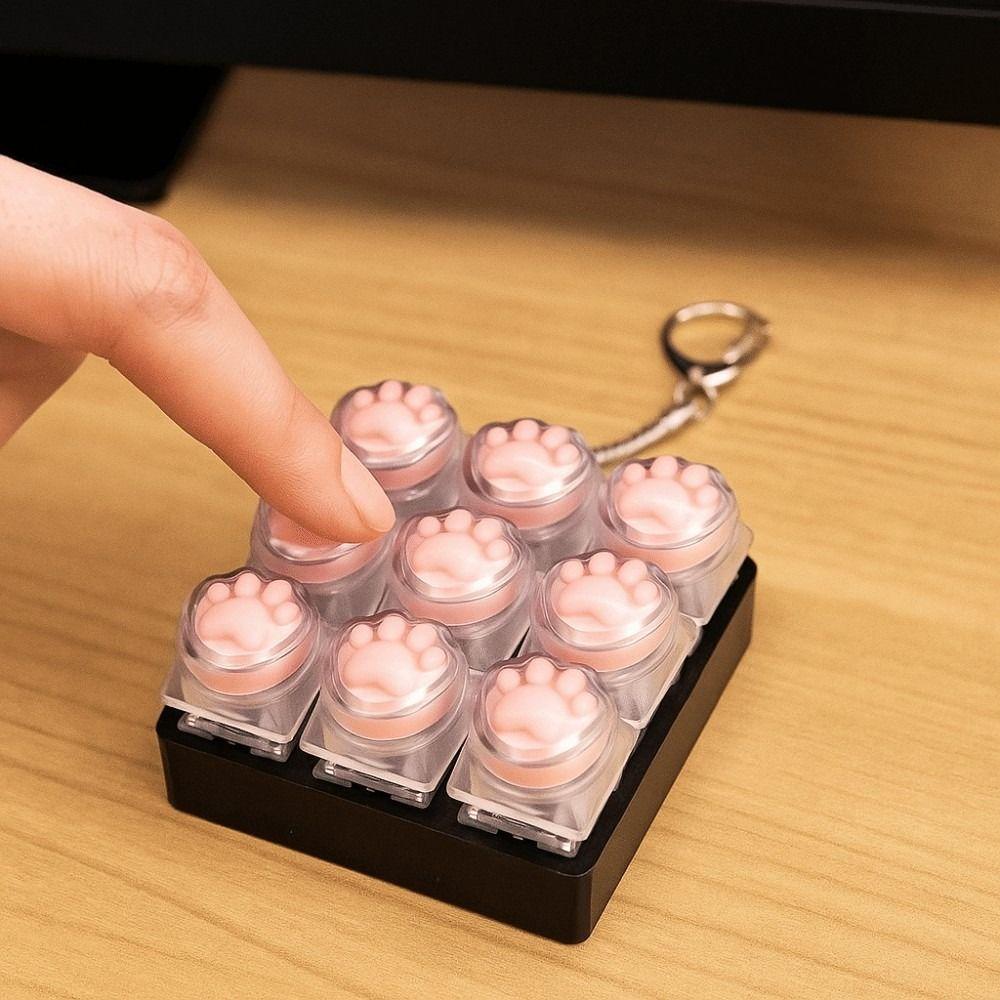 9Keys Keyboard Clicker Toy DIY Keyboard Clicker Toy Relaxing Finger Keyboard Cap  Pass Time