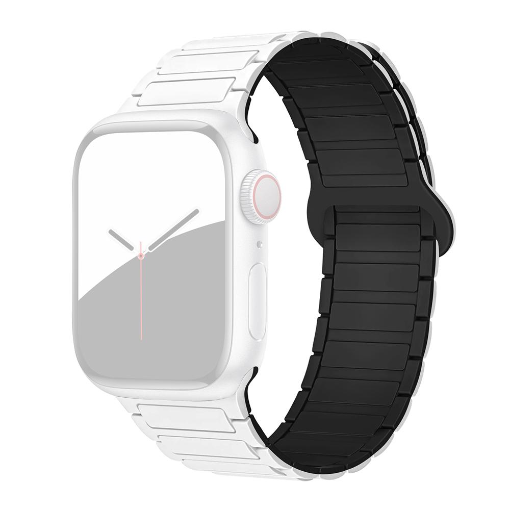 Pentru Apple Watch Seria 10 42mm/9 8 7 41mm/SE (2023) SE (2022) SE 6 5 4 40mm/3 2 1 38mm Curea de Ceas Silicon Moale Magnetică