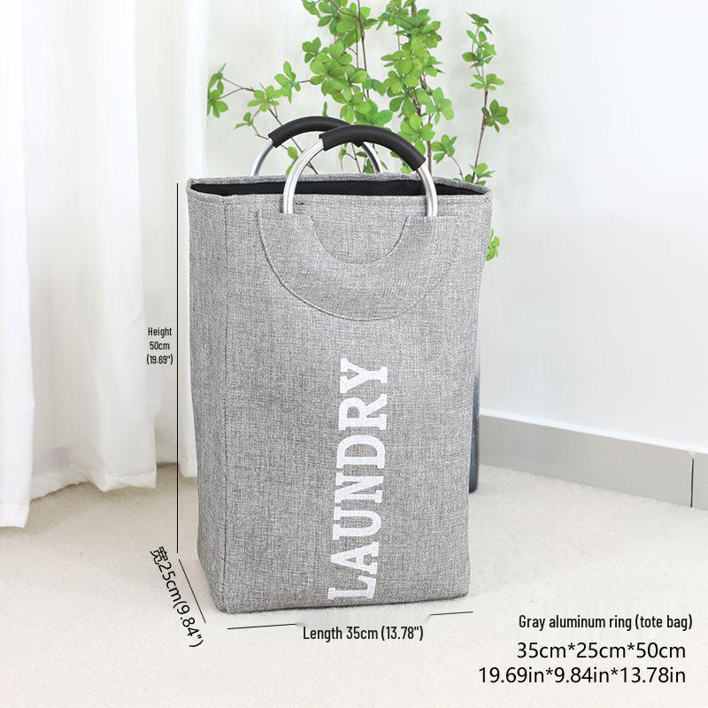 Foldable Large Capacity Cotton & Linen Laundry Basket with Thickened EVA - Ideal for Clothes, Toys, and Quilt Storage