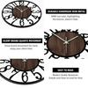 Large Wall Clock for Living Room Decor- 32 Decorative Antique Silent Little Ticking Battery Operated Black Metal Wood Clocks fo