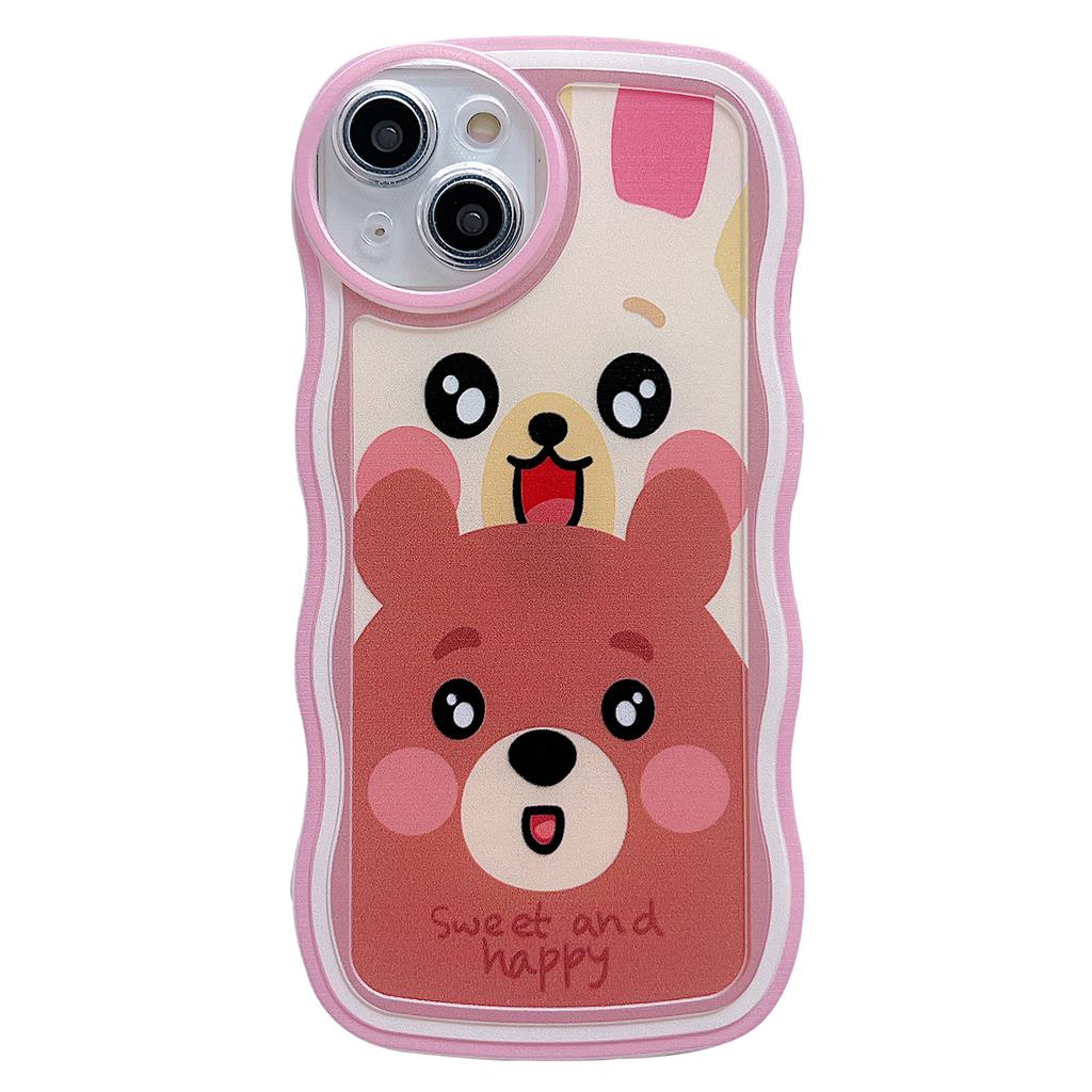 For iPhone 13 Case Wave Shape Edge Anti-Scratch Phone Protector