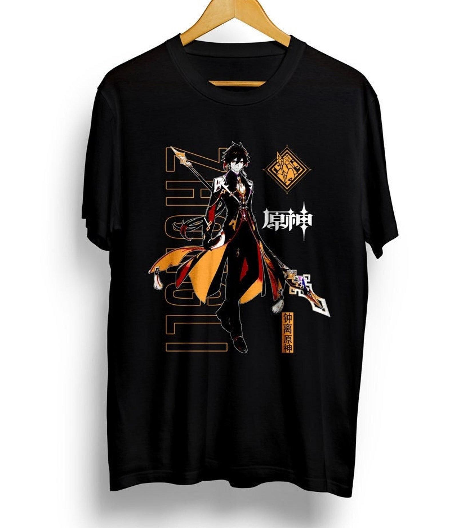 Ху Тао Genshin Impact Япония Эстетика Аниме Японский Vaporwave Genshin Impact Райдэн Сёгун Игры Футболка Аниме Ваифу Футболка S