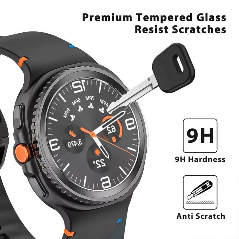 1-5PCS Screen Protector for Samsung Galaxy Watch 8 40mm 44mm Classic 9 HD tempered glass film+Eye-protection purple light