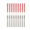 Needle Files Set Mini Needle Files 3*140mm Flat Grinding Red+Silver Indoor Room Home Widely Used Long Service Life