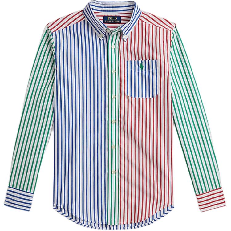 

Рубашка на пуговицах в полоску из хлопка Polo Ralph Lauren Детские рубашки 323A96282-001 XL