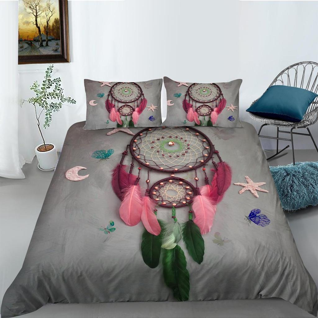 Bed 3D Dreamcatcher Print Duvet Cover Set Bedspreads Home Bed Clothes Quilt Covers Polyester Bedclothes Breathable