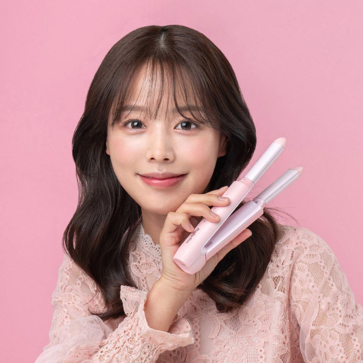 Type-C Mini Portable Cordless Hair Iron Two-Way Pink Blossom BCD1030PIK