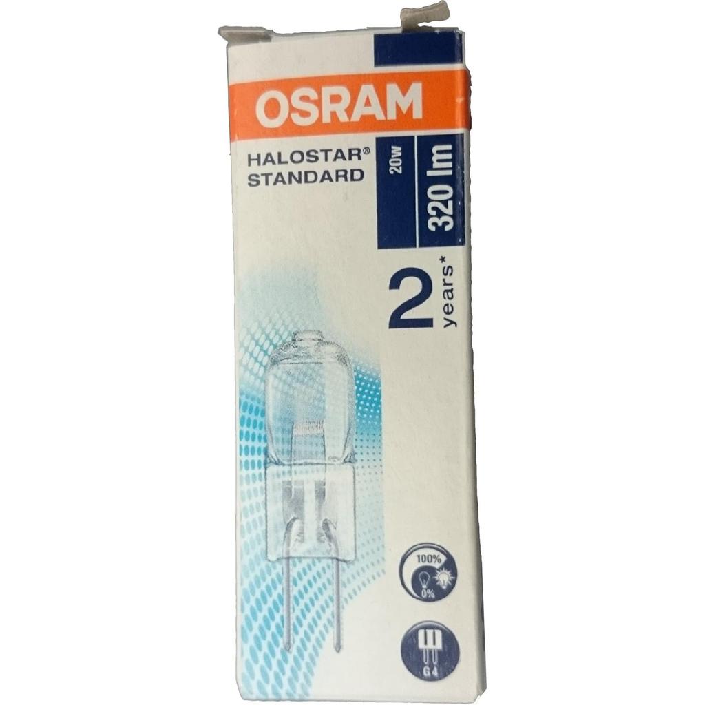 Osram - 64425 - Halogen Bulb 20 Watt 22 kWh/1000h, 12 Volt G4, 33 X 10 Mm