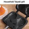 Kitchen Japanese Taiyaki Double Fish Shaped Hot Dessert Waffle Cake Maker Pan Japanese Pancake Double Pan Fry Pan Waffle Molds