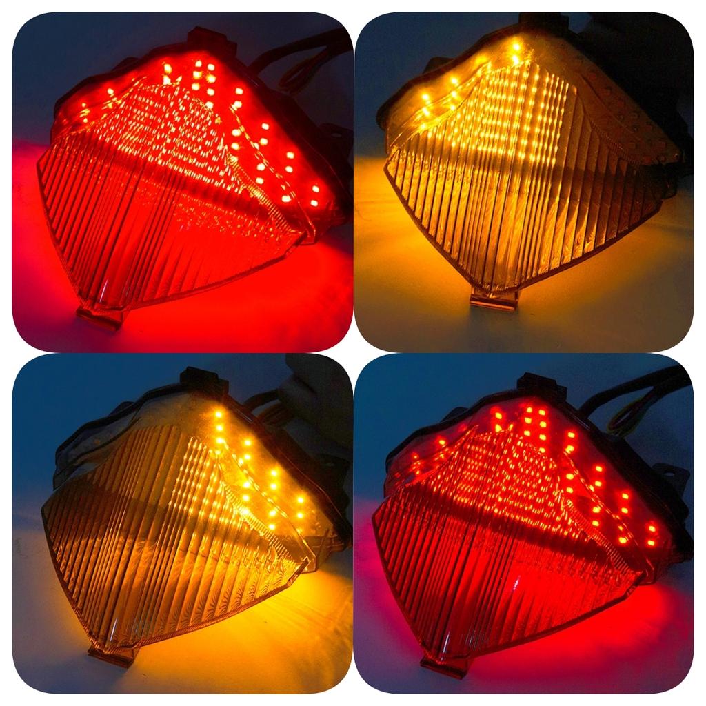 Motorcycle LED Retrofit Taillight Rear Turn Signal Tail Stop Light Lamps Integrated For Yamaha YZF1000 YZF R1 2004-2006