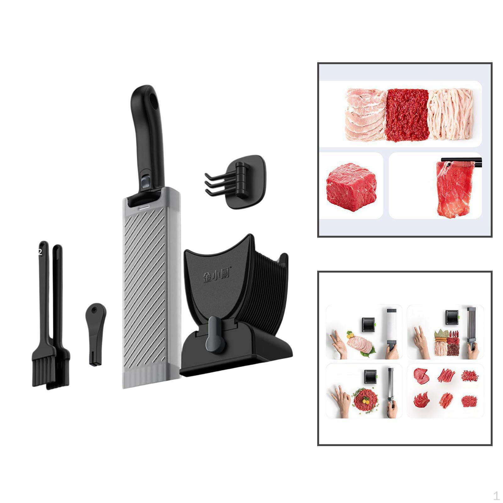 

Посуд для нарізки м яса з гачком Fresh Cutter для приготування кухонного барбекю зелено-чорний black gray