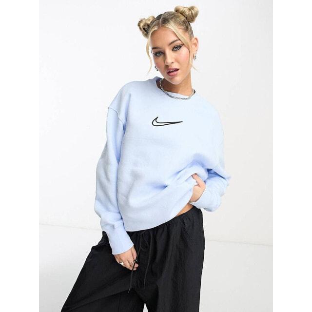 

Флисовая толстовка с изображением феникса синего цвета Nike Midi Swoosh